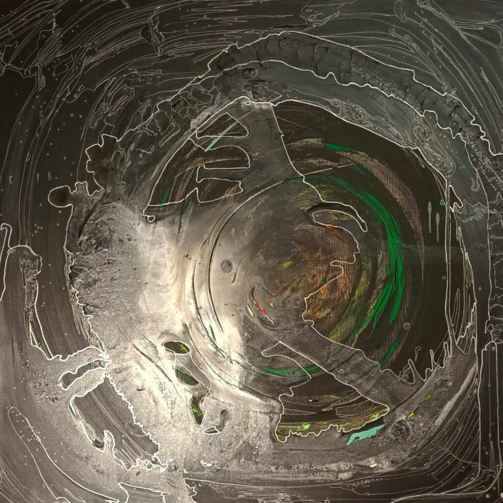 The Great Attractor  90 x 150 cm Mixed Media on Canvas